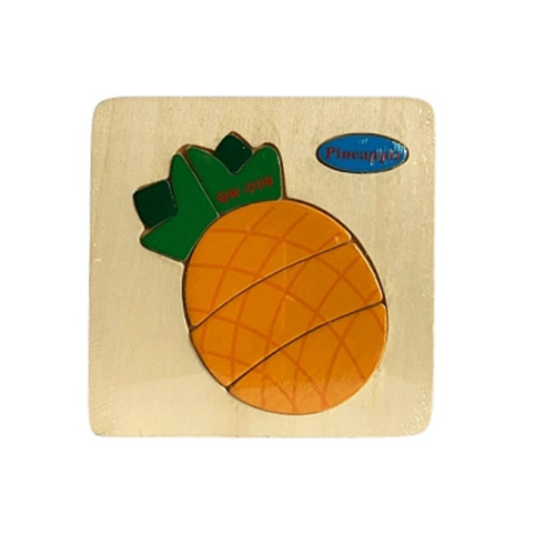 Puzzle din lemn pentru bebelusi, model ananas