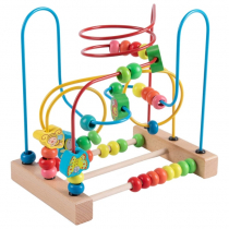 Joc din lemn Montessori, cu numaratoare, model Fructe