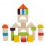 Joc de Construit din Lemn, tip Montessori, educativ, cy 30 piese geometrice, diferite forme si culori