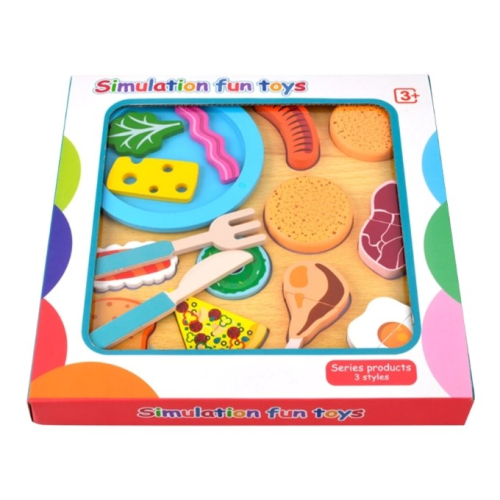 Set Bucatarie din Lemn, Legume si Fructe cu scai (arici), de taiat, modele diverse