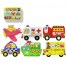 Set 6 puzzle-uri din lemn, tematica transport
