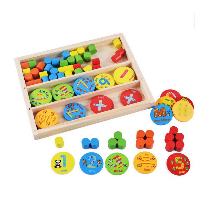 Set Din Lemn Cu Jocuri Educationale Si Numaratoare Scolara Set din lemn, cu jocuri educationale si numaratoare scolara