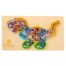 Puzzle din Lemn, model Dino 3, cu cifre