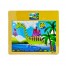 Puzzle din Lemn, pentru copii mici, cu poza, model Lacul Dino