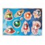 Puzzle din Lemn, incastru (cu pioneze), model Trenuletul