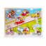 Puzzle din Lemn, incastru (cu pioneze), model Transport Animale