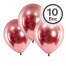 Set 10 Baloane Latex, Roz Metalizat