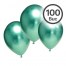 Set 10 Baloane Latex, Verde Metalizat
