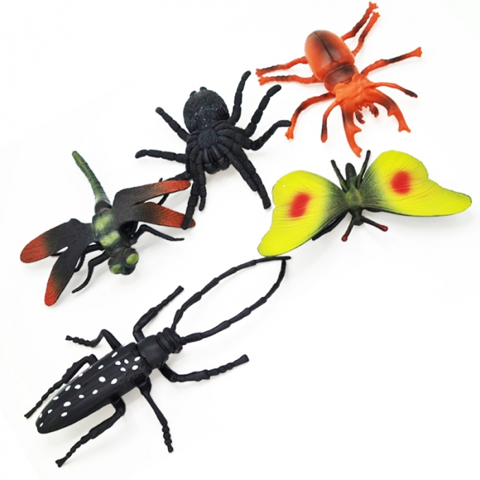 Set figurine insecte, diverse culori