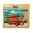 Puzzle pentru Copii, din Lemn, cu poza, model London Buss