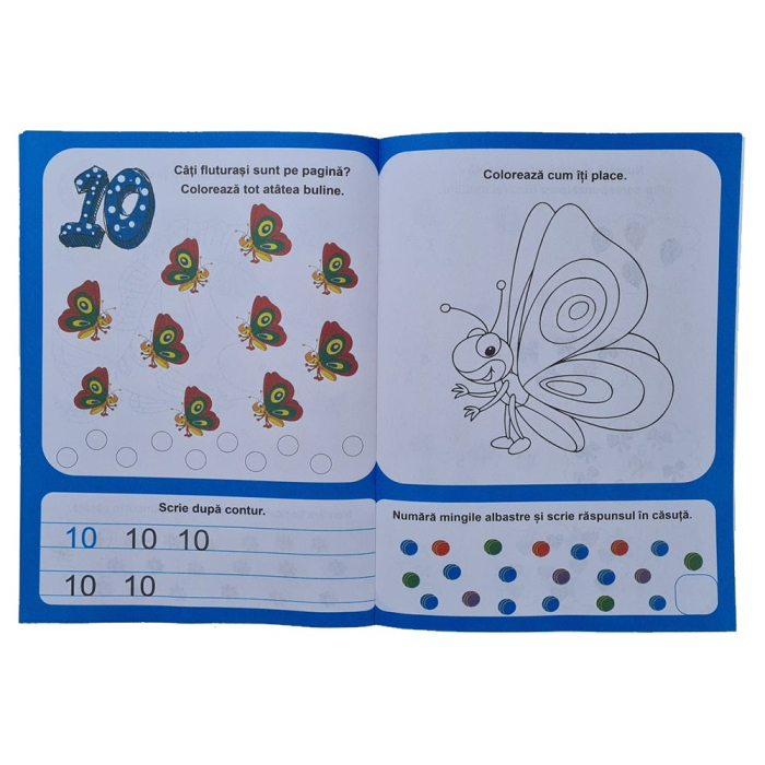 Carte De Colorat Invata Numerele 5