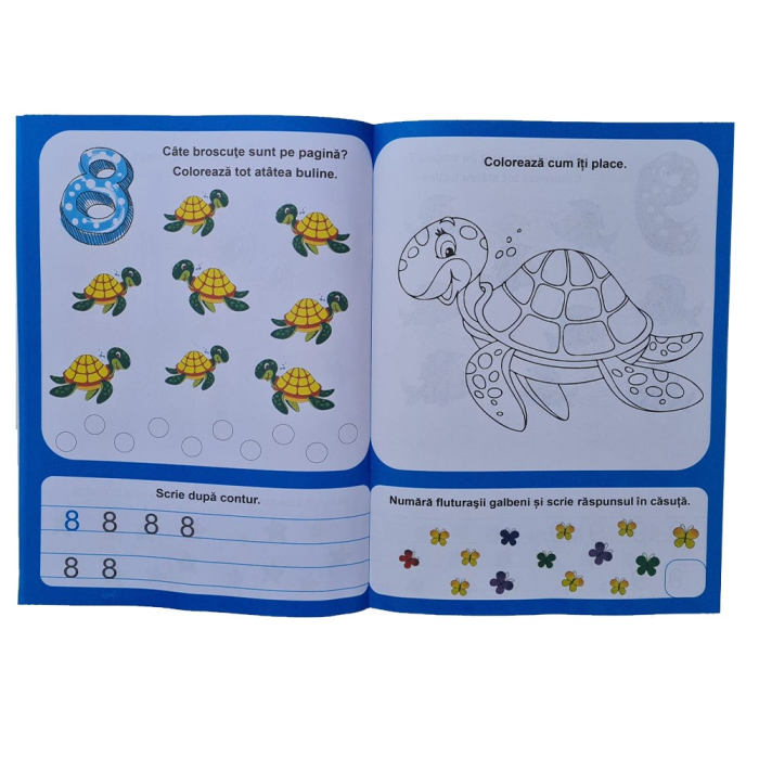 Carte De Colorat Invata Numerele 6