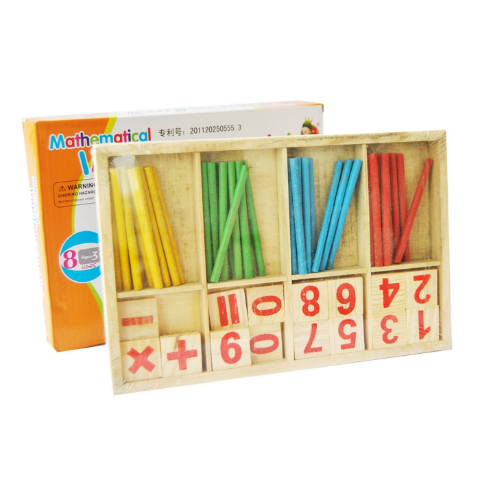 Set Montessori Din Lemn Pentru Invare Aritmetica