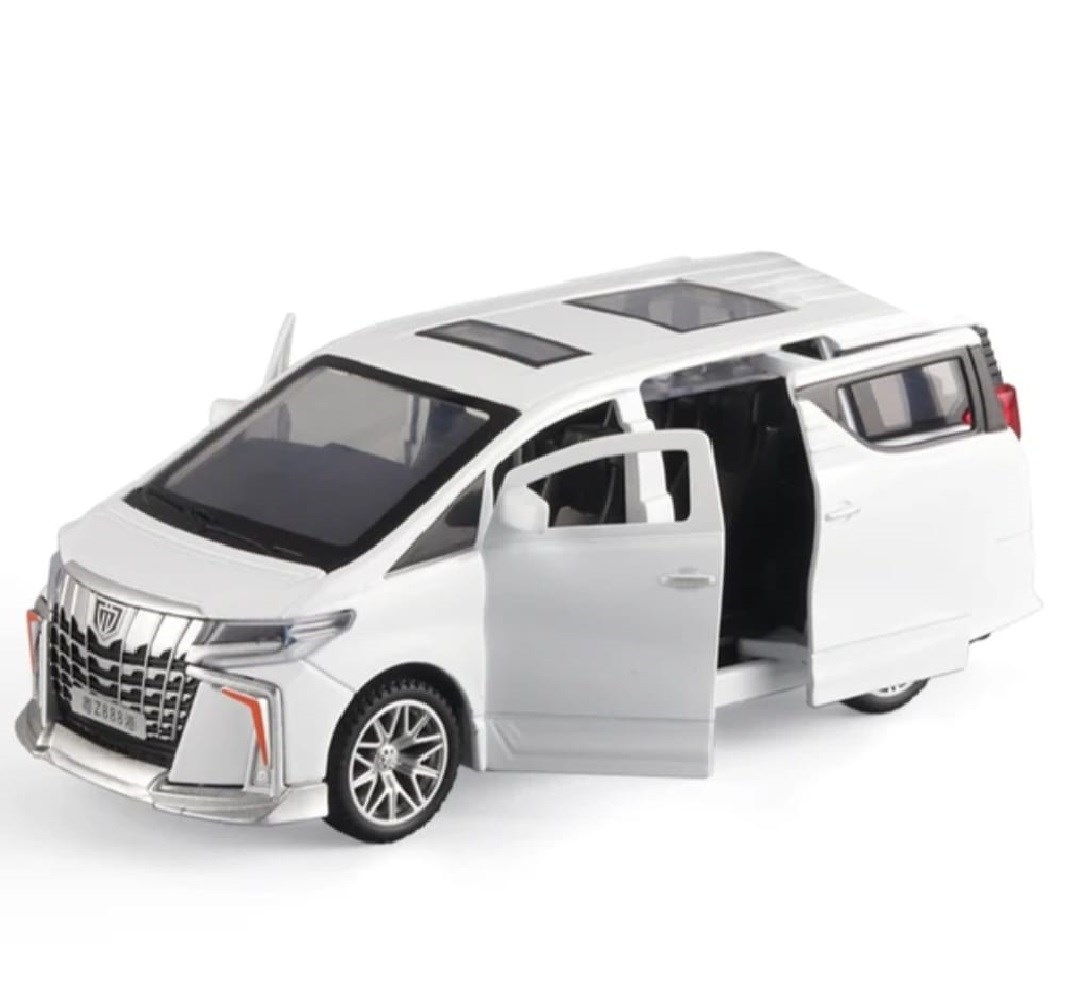 Masina Familie Alba Cu 4 Portiere Jucarie Alba 1