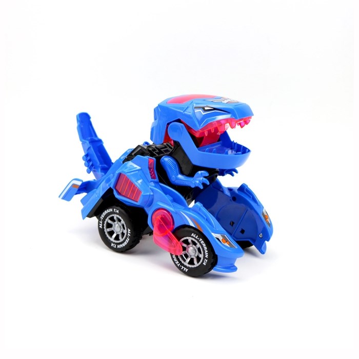 Masina Transformer Dinozaur Albastra Masina Transformer Albastra 15
